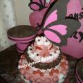Gâteau de bonbons papillon